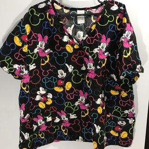 Plus sized scrub top